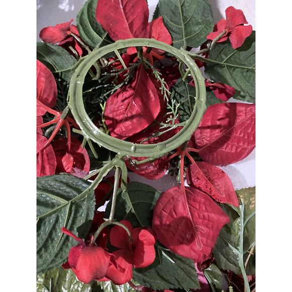 Holiday Candle Rings (4) Pine Berry Christmas Home Decor Gathering Various Sizes - Picture 10 of 16